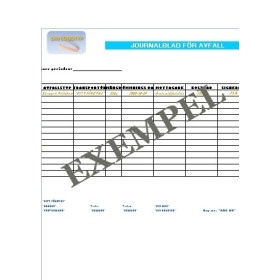 Journalblad Avfall Ventilation journalblad avfall