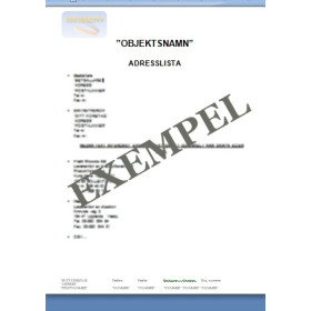 Adresslista D&U Pärm Ventilation Adresslista ventilation