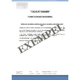 Funktionsbeskrivning D&U Pärm Ventilation Funktionsbeskrivning ventilation