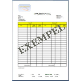 Luftflödesprotokoll Ventilation Luftflödesprotokoll injusteringsprotokoll ventilation