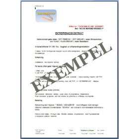 Kontrakt Löpande Arbeten Bygg Kontrakt Löpande arbeten