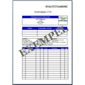 Kontrollplan VVS Kontrollplan VVS