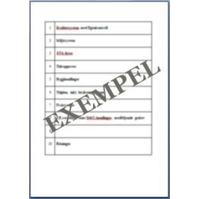 Pärmregister Arbetspärm VVS Pärmregister Arbetspärm VVS