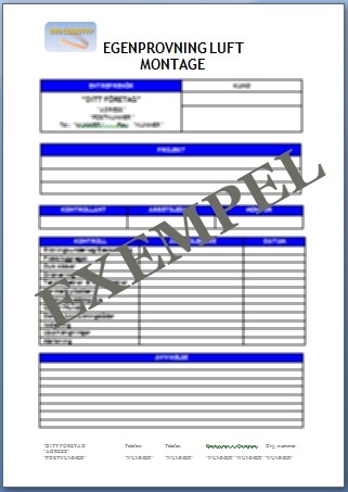 Egenprovning ventilation