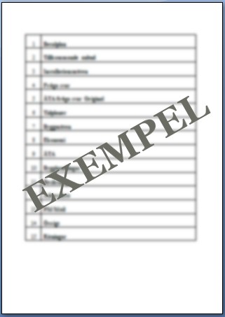 Pärmregister Objektspärm ventilation