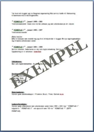 Personligt CV VVS