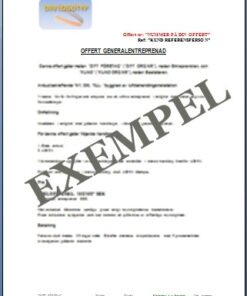 Projektmallar Ventilation